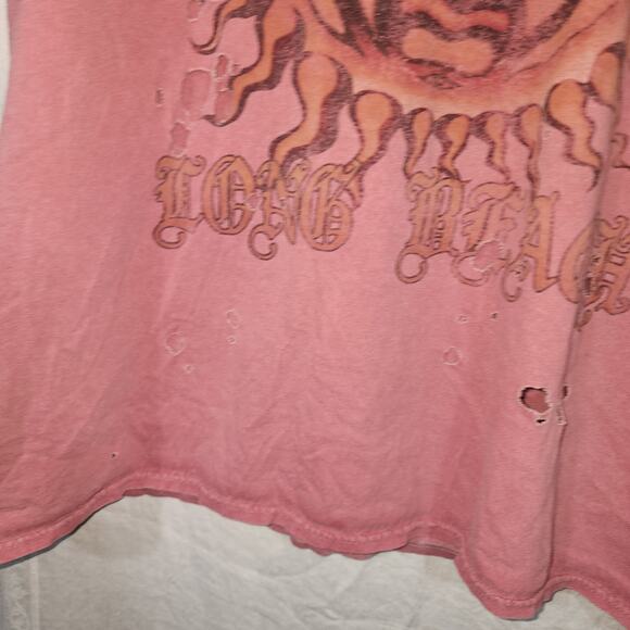 Sublime Urban Outfitters Women's Distressed w/ Holes Oversized Tee T-Shirt S/M - Picture 3 of 5